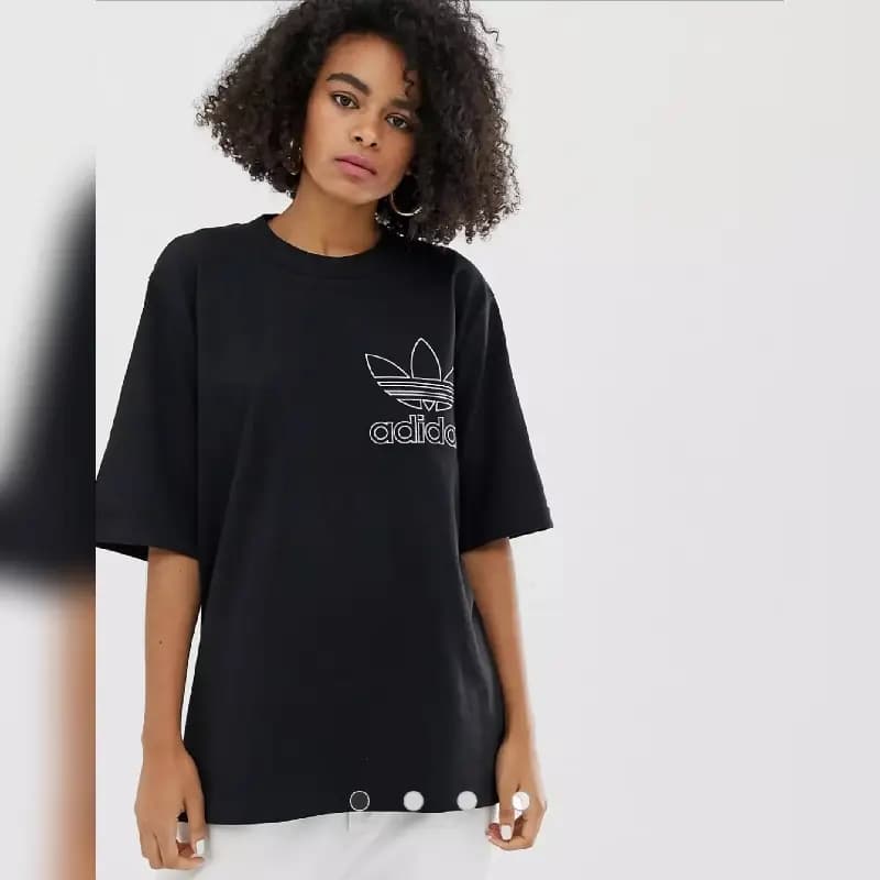 Adidas Trefoil Embroidered (Oversized Unisex Tee)